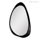 Ver imagem 4 de Espelho Decorativo Gringa Corino 84x64cm Orgânico Preto