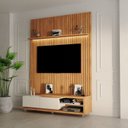 Ver imagem 1 de Rack Nobre com Painel Ripado para TV até 75 Polegadas 250CMX184,5cm Evolution