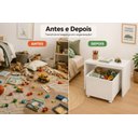 Ver imagem 5 de Mesa Infantil com Baú Organizador Branco com Rodizios Quarto