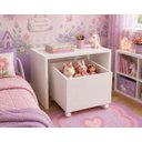 Ver mais imagens de Mesa Infantil com Baú Organizador Branco com Rodizios Quarto