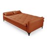 Sofá Cama Reclinável Yara Casal 2,08m Pés de Ferro Suede Terracota Império Estofados - 3