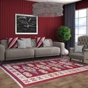 Ver imagem 6 de Tapete Sala Kilin Gashgai 200x300 Dupla Face Tribal 1 Red