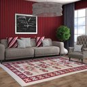 Ver imagem 5 de Tapete Sala Kilin Gashgai 200x300 Dupla Face Tribal 1 Red
