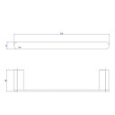 Ver imagem 2 de Porta Toalha 30cm Deca Versa Red Gold 2040.gl31.030.rd