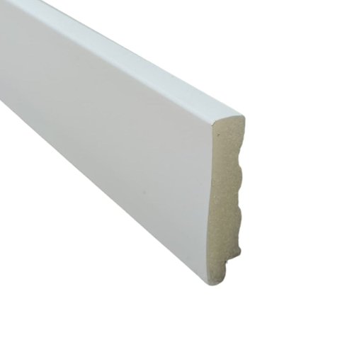 Rodapé Poliestireno 5cm Liso Branco 50005 Arquitech 2,4 Metros
