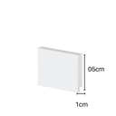 Ver imagem 2 de Rodapé Poliestireno 05cm Liso Branco 50005 Arquitech