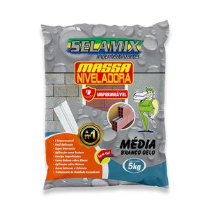 Massa Niveladora Média Branco Gelo 5kg