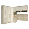 Guarda Roupa De Canto Casal 5 Gavetas C/ Cabeceira Master Av - 6