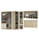 Ver imagem 5 de Guarda Roupa De Canto Casal 5 Gavetas C/ Cabeceira Master Av