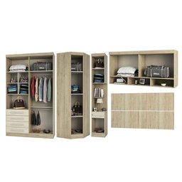 Guarda Roupa De Canto Casal 5 Gavetas C/ Cabeceira Master Av - 5