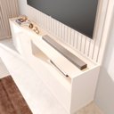 Ver imagem 6 de Rack com Painel para TV até 75 Polegadas Ripado 100% MDF 219CMX187CM Vitoria Regia Yescasa Off White