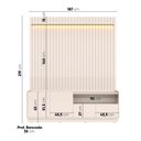Ver imagem 3 de Rack com Painel para TV até 75 Polegadas Ripado 100% MDF 219CMX187CM Vitoria Regia Yescasa Off White