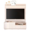 Ver imagem 5 de Rack com Painel para TV até 75 Polegadas Ripado 100% MDF 219CMX187CM Vitoria Regia Yescasa Off White