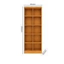 Ver imagem 4 de Guarda-Roupa Modulado 2 Portas e Prateleiras 100% MDF Cairo Marrom/Cinamomo