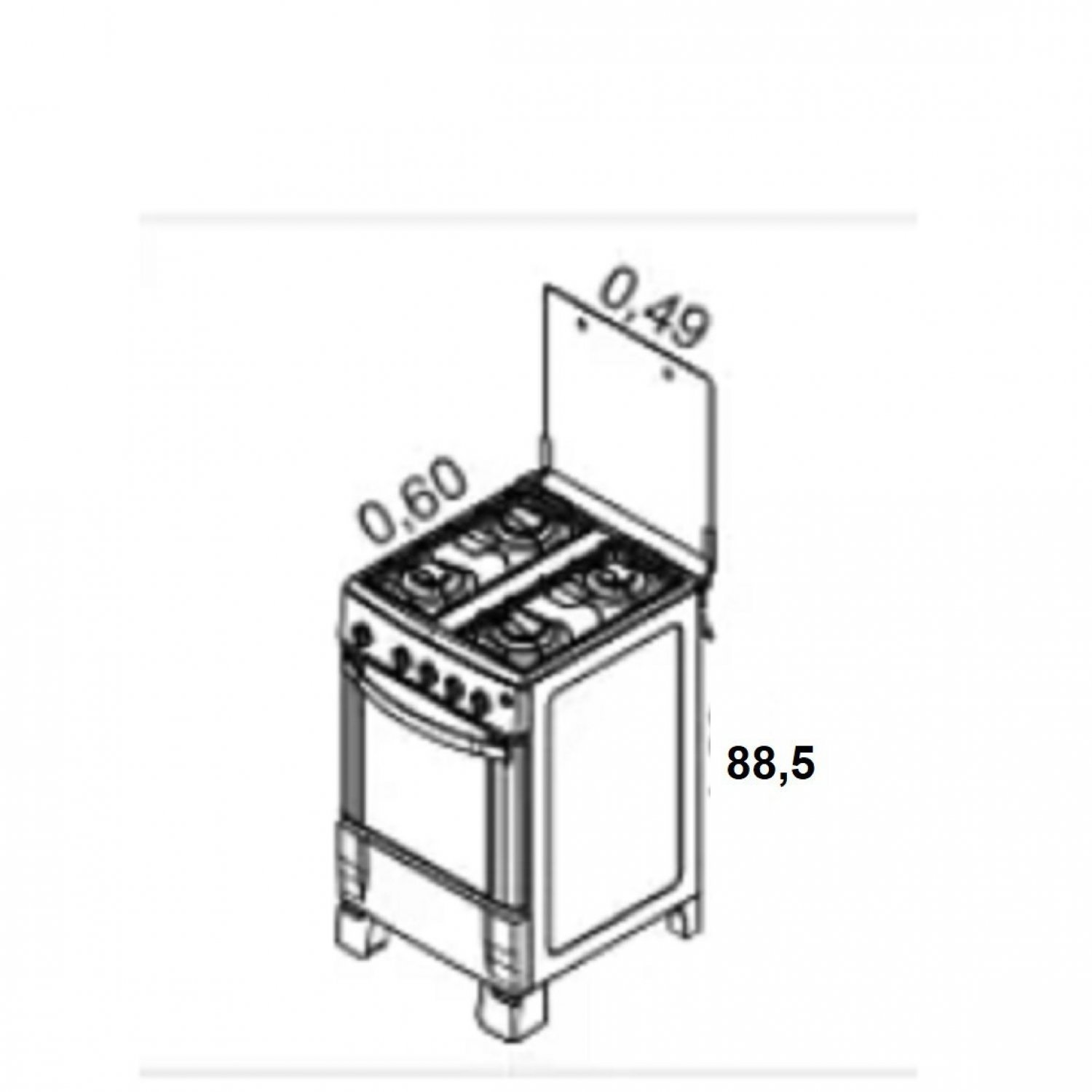 Fogão 4 Bocas Acendimento Automático Bivolt Waves Itatiaia Inox - 14