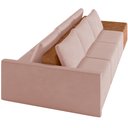 Ver imagem 7 de Sofá Ilha Modular para Sala 312cm com Puff Dublin K01 Veludo Rosê Sintético Caramelo - Lyam Decor