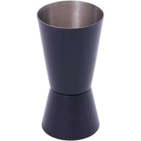 Dosador Bartender Duplo Inox Black 25x50ml Mimo Style Preto