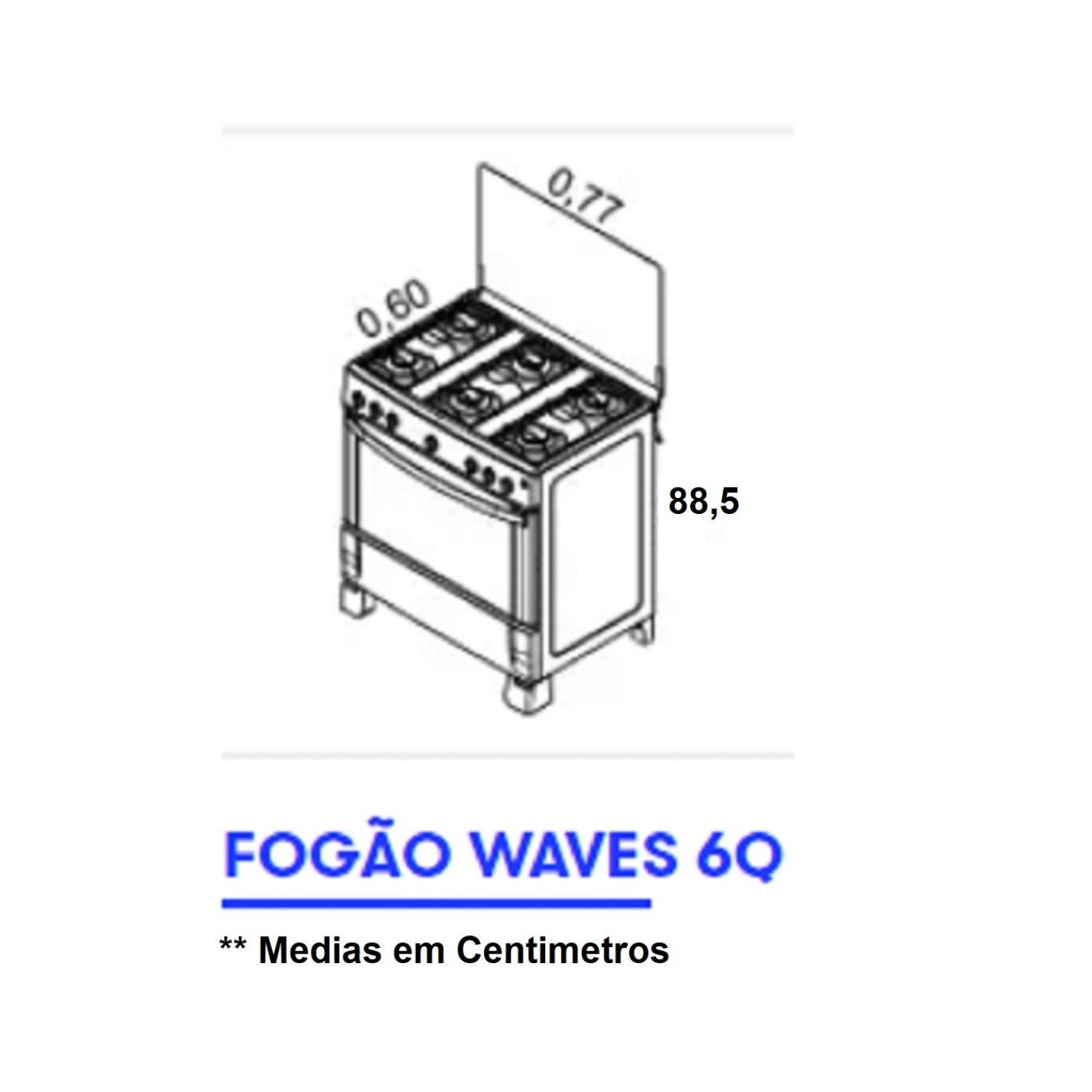 Fogão 6 Bocas Acendimento Automático Bivolt Waves Itatiaia Branco - 11