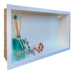Nicho Porcelanato Branco Banheiro 60x32cm - 6