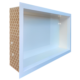 Nicho Porcelanato Branco Banheiro 60x32cm - 5