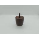 Ver mais imagens de 12 Pés Jr Marrom C/ Porcas Madeira Maciça P/ Cama Box ou Baú