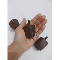 12 Pés Jr Marrom C/ Porcas Madeira Maciça P/ Cama Box ou Baú - 4