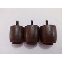 Ver imagem 6 de 12 Pés Jr Marrom C/ Porcas Madeira Maciça P/ Cama Box ou Baú