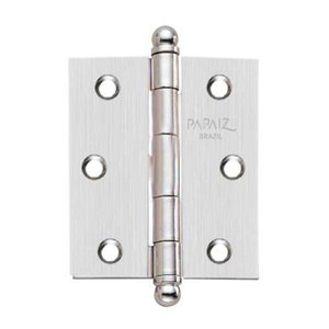 Dobradiça de Aço 1296-1ca Acetinado 3 1/2" X 3"