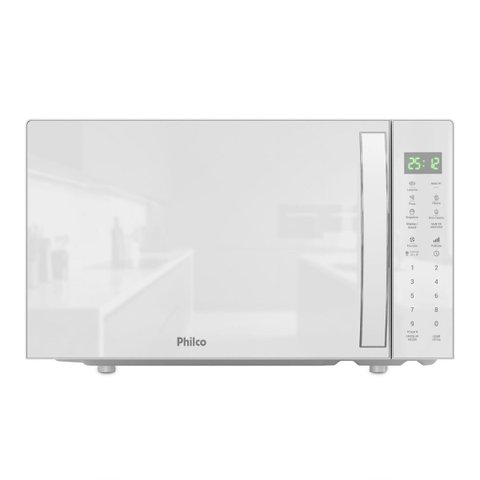 Micro-Ondas Philco 28L PMO31B Limpa Fácil Branco 220V