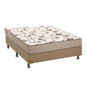 Ver imagem 1 de Cama Box Casal: Colchão Espuma Ortobom D28 Physical Mega Resistente + Base CRC Suede Clean(138x188)
