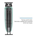 Ver imagem 7 de Tábua de Passar Roupa em Aço com Altura Regulável e Suporte para Ferro Singapura Preto/Verde