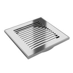 Grelha Listras Aço Inox 15x15cm 5006/1 Cromado Invinox - 1