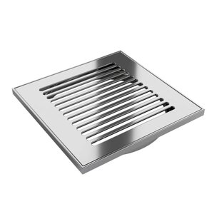 Grelha Listras Aço Inox 15x15cm 5006/1 Cromado Invinox