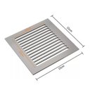 Ver imagem 3 de Grelha Listras Aço Inox 15x15cm 5006/1 Cromado Invinox