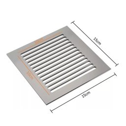 Grelha Listras Aço Inox 15x15cm 5006/1 Cromado Invinox - 3