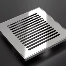 Grelha Listras Aço Inox 15x15cm 5006/1 Cromado Invinox - 6