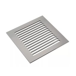 Grelha Listras Aço Inox 15x15cm 5006/1 Cromado Invinox - 4