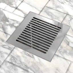 Grelha Listras Aço Inox 15x15cm 5006/1 Cromado Invinox - 7