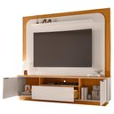 Ver imagem 5 de Painel Home Theater Nilo para Tv 75 Pol 2 Portas 200 Cm Cinamomo Off White Madetec