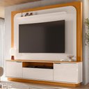 Ver imagem 2 de Painel Home Theater Nilo para Tv 75 Pol 2 Portas 200 Cm Cinamomo Off White Madetec
