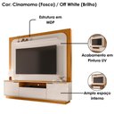 Ver imagem 4 de Painel Home Theater Nilo para Tv 75 Pol 2 Portas 200 Cm Cinamomo Off White Madetec