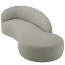 Ver imagem 7 de Divã Recamier Orgânico França 250cm Lado Direito Bouclé