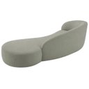 Ver imagem 6 de Divã Recamier Orgânico França 250cm Lado Direito Bouclé