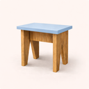 Ver mais imagens de Banquinho Madeira Mdf Infantil Banqueta Baixo Azul Moderno Banco Compacto Resistente Decoracao