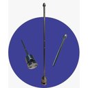 Ver imagem 1 de Haste Inox 304 Bandeira para Moto Harley Davidson 45cm - Polido