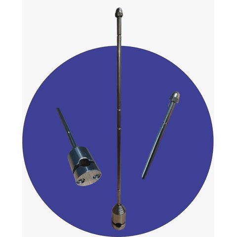 Haste Inox 304 Bandeira para Moto Harley Davidson 45cm - Polido