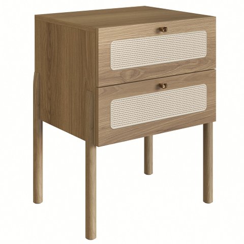 Mesa de Cabeceira com 2 Gavetas 60cm Arlo A10 Hanover - Mpozenato