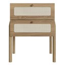 Ver imagem 6 de Mesa de Cabeceira com 2 Gavetas 60cm Arlo A10 Hanover - Mpozenato