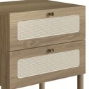 Ver mais imagens de Mesa de Cabeceira com 2 Gavetas 60cm Arlo A10 Hanover - Mpozenato