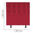 Ver imagem 3 de Cabeceira para Cama Box Casal 1,40 Cm Espanha:vermelha